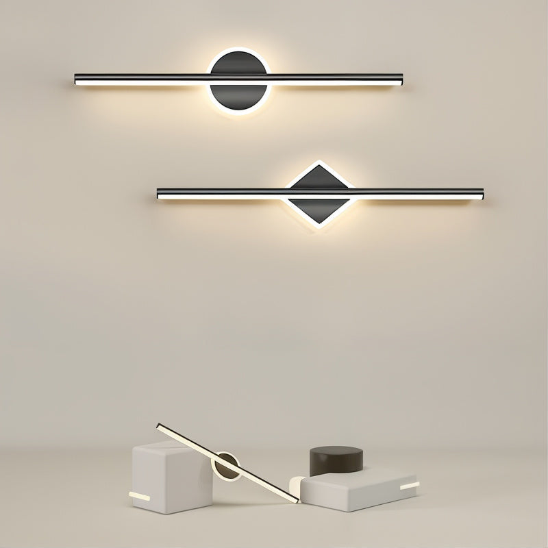 GleamNova - Stijlvolle LED Wandlamp in Zwart/Goud