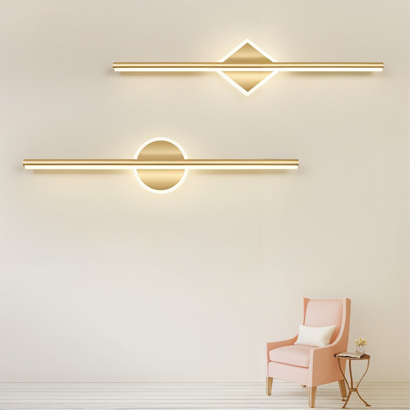 GleamNova - Stijlvolle LED Wandlamp in Zwart/Goud