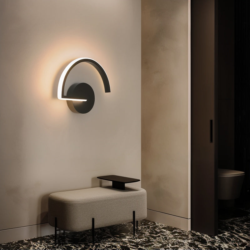LichtCurve - Minimalistische LED Wandlamp