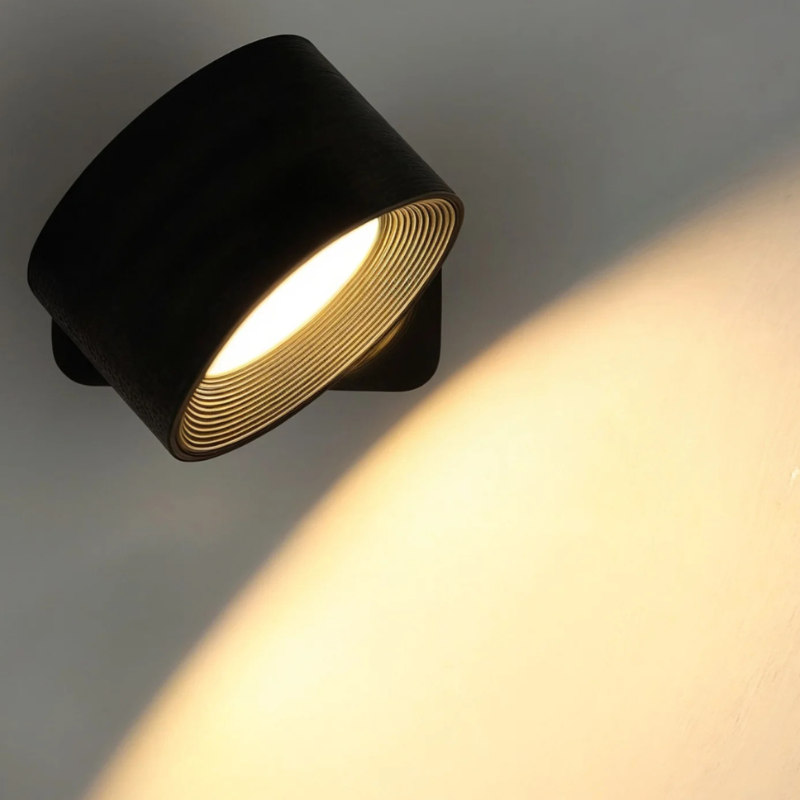InfiniteGlow I Draadloze Dimbare LED Wandlamp met 360° Draaifunctie
