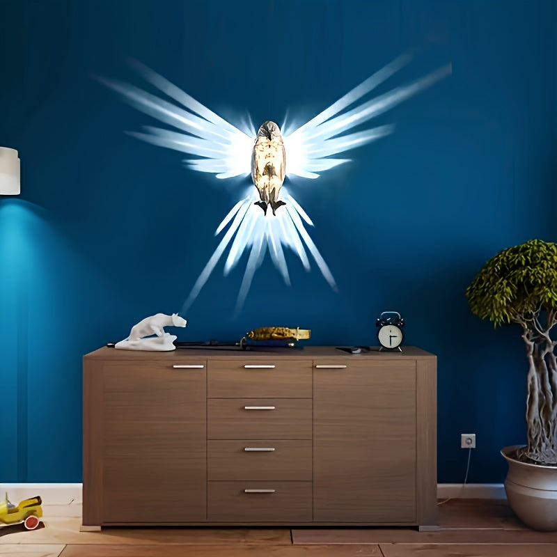 TwilightOwl - LED Wanddecoratie in Uilvorm voor Sfeerverlichting