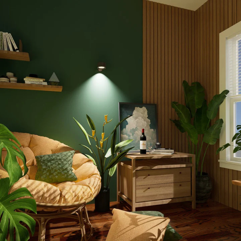 InfiniteGlow I Draadloze Dimbare LED Wandlamp met 360° Draaifunctie