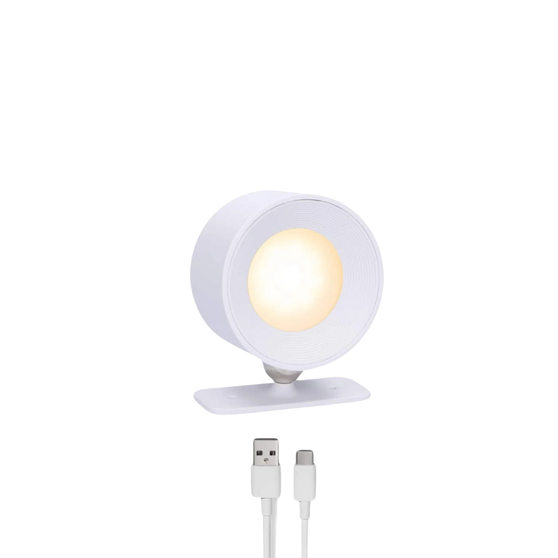 InfiniteGlow I Draadloze Dimbare LED Wandlamp met 360° Draaifunctie