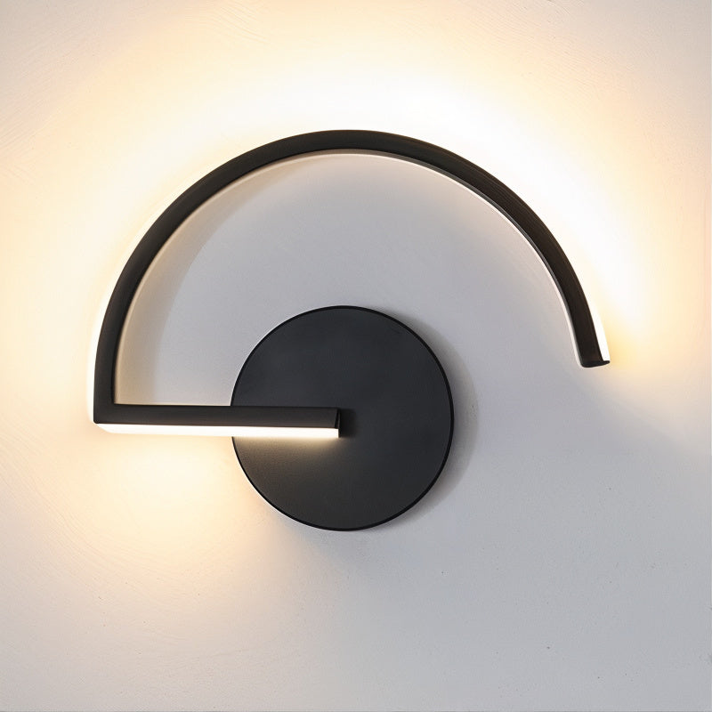 LichtCurve - Minimalistische LED Wandlamp