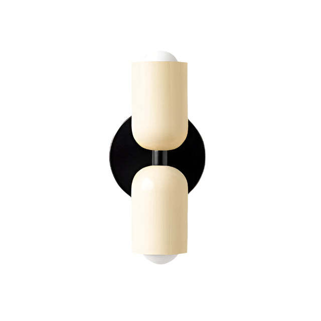 GlowDuo - Dubbele LED Wandlampen Crème Elegantie