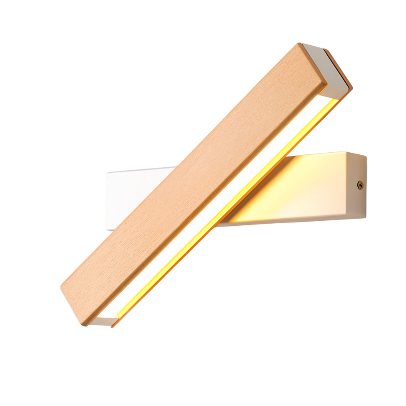 SfeerHout -  360° Draaibare LED Wandlamp