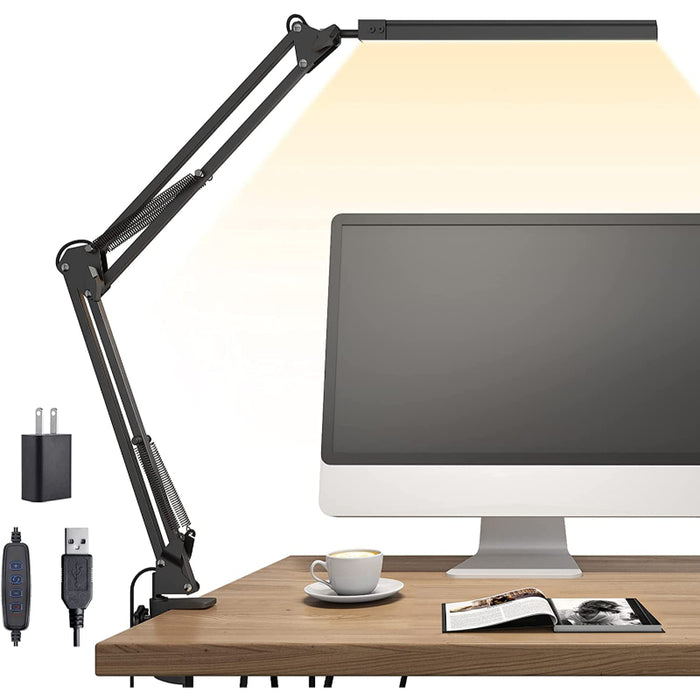 DeskGlow - Dimbare LED Bureaulamp met Verstelbare Arm en Kleurtemperatuur