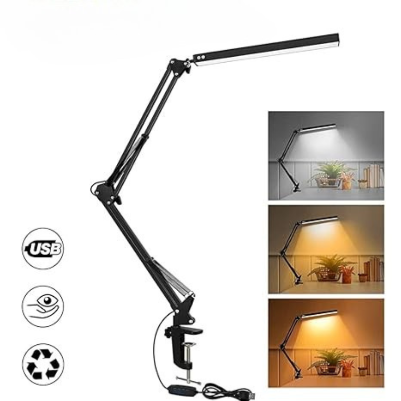 DeskGlow - Dimbare LED Bureaulamp met Verstelbare Arm en Kleurtemperatuur