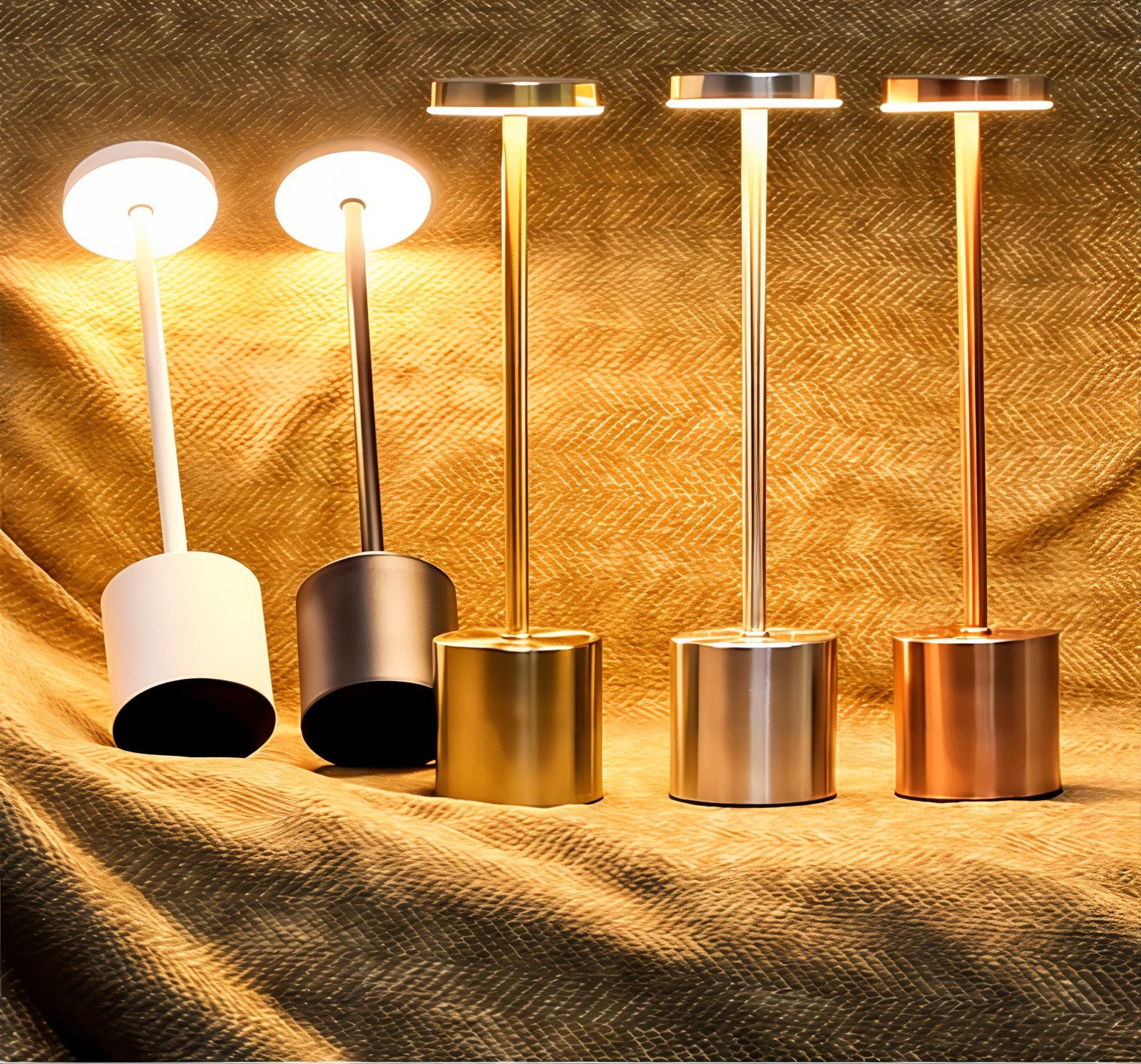 LuxeTouch | Draadloze LED Tafellamp met Instelbare Helderheid – Modern Design